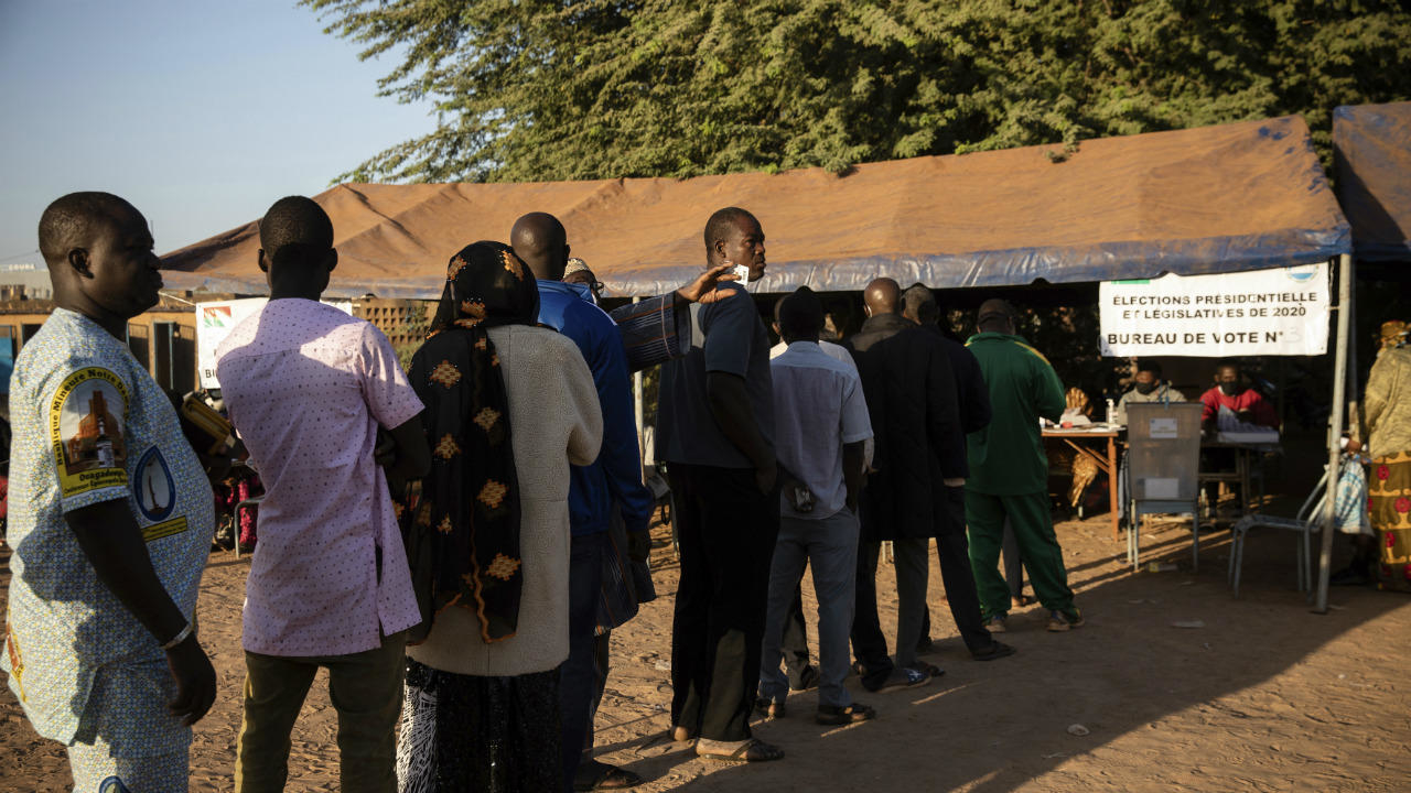 BURKINA FASO ELECTIONS IN PROGRESS